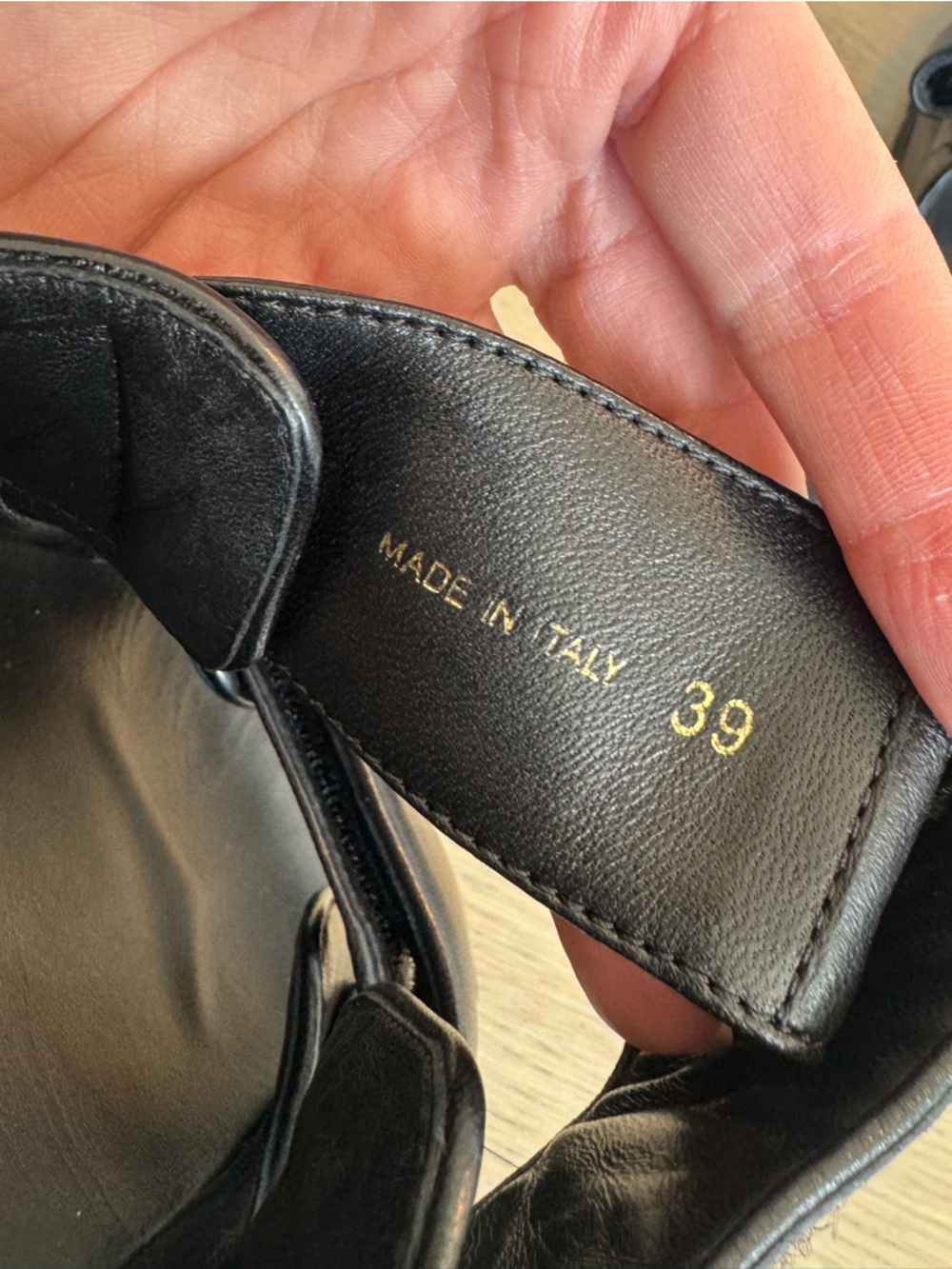 Prada Black Leather Double-Strap Logo Slide Sandals - Picture 4 of 7